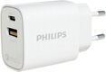 Сетевое зар./устр. Philips DLP4317 20W 0.8A (PD) USB/USB Type-C универсальное белый (DLP4317CW/70) Сетевое зар./устр. Philips DLP4317 20W 0.8A (PD) USB/USB Type-C универсальное белый (DLP4317CW/70)