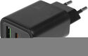 Сетевое зар./устр. Hoco N61 Gentle 20W 3A (PD+QC) USB/USB Type-C универсальное черный (44235) Сетевое зар./устр. Hoco N61 Gentle 20W 3A (PD+QC) USB/USB Type-C универсальное черный (44235)