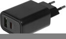 Сетевое зар./устр. Hoco Gentle PD30W+QC3.0 30W 3A (PD+QC) USB/USB Type-C универсальное черный (44358)