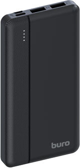 Мобильный аккумулятор Buro BP10A 10000mAh 10W 2A 2xUSB-A/ USB-C черный (BP10A10PBK)
