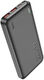 Мобильный аккумулятор Hoco J101 Astute 10000mAh QC3.0/PD3.0 22.5W 5A 2xUSB-A/USB-C черный Мобильный аккумулятор Hoco J101 Astute 10000mAh QC3.0/PD3.0 22.5W 5A 2xUSB-A/USB-C черный