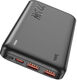Мобильный аккумулятор Hoco J101 Astute 10000mAh QC3.0/PD3.0 22.5W 5A 2xUSB-A/USB-C черный Мобильный аккумулятор Hoco J101 Astute 10000mAh QC3.0/PD3.0 22.5W 5A 2xUSB-A/USB-C черный