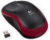 Мышь Logitech M186 черный/красный оптическая 1000dpi беспров. USB для ноутбука 2but (910-004133)