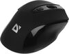 Мышь Defender Prime MB-053 черный оптическая 1600dpi silent беспров. USB для ноутбука 5but (52053)