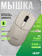 Мышь Acer OMR312 бежевый оптическая 3200dpi беспров. BT/Radio USB 5but (ZL.MCECC.037)