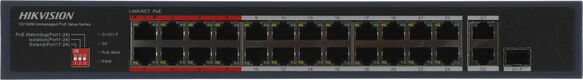 Коммутатор Hikvision DS-3E0326P-E/M(C) (L2) 25x100Мбит/с 1SFP 24PoE 230W неуправляемый Коммутатор Hikvision DS-3E0326P-E/M(C) (L2) 25x100Мбит/с 1SFP 24PoE 230W неуправляемый
