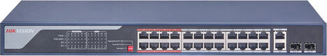 Коммутатор Hikvision DS-3E0326P-E(C) (L2) 24x100Мбит/с 2x1Гбит/с 2SFP 24PoE 370W неуправляемый Коммутатор Hikvision DS-3E0326P-E(C) (L2) 24x100Мбит/с 2x1Гбит/с 2SFP 24PoE 370W неуправляемый