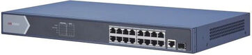Коммутатор Hikvision DS-3E0518P-E 17x1Гбит/с 1SFP 16PoE+ 230W неуправляемый Коммутатор Hikvision DS-3E0518P-E 17x1Гбит/с 1SFP 16PoE+ 230W неуправляемый