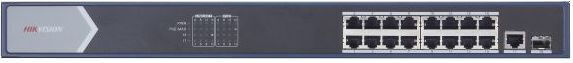 Коммутатор Hikvision DS-3E0518P-E 17x1Гбит/с 1SFP 16PoE+ 230W неуправляемый Коммутатор Hikvision DS-3E0518P-E 17x1Гбит/с 1SFP 16PoE+ 230W неуправляемый
