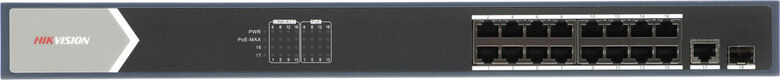 Коммутатор Hikvision DS-3E0518P-E 17x1Гбит/с 1SFP 16PoE+ 230W неуправляемый Коммутатор Hikvision DS-3E0518P-E 17x1Гбит/с 1SFP 16PoE+ 230W неуправляемый