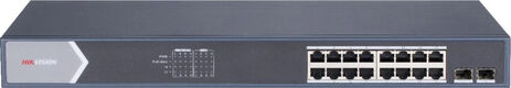 Коммутатор Hikvision DS-3E0518P-E/M 16x1Гбит/с 2SFP 16PoE 125W неуправляемый Коммутатор Hikvision DS-3E0518P-E/M 16x1Гбит/с 2SFP 16PoE 125W неуправляемый