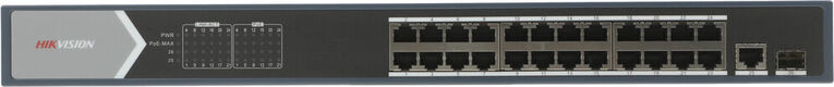 Коммутатор Hikvision DS-3E0526P-E 25x1Гбит/с 1SFP 24PoE+ 270W неуправляемый Коммутатор Hikvision DS-3E0526P-E 25x1Гбит/с 1SFP 24PoE+ 270W неуправляемый