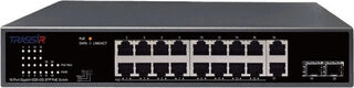 Коммутатор Trassir TR-NS14202S-185-16POE (L2) 20x1Гбит/с 2SFP 16PoE 185W неуправляемый