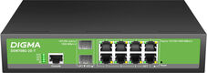Коммутатор Digma DSW708G-2S-T (L2+) 8x1Гбит/с 2SFP управляемый Коммутатор Digma DSW708G-2S-T (L2+) 8x1Гбит/с 2SFP управляемый