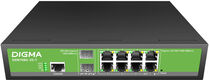 Коммутатор Digma DSW708G-2S-T (L2+) 8x1Гбит/с 2SFP управляемый Коммутатор Digma DSW708G-2S-T (L2+) 8x1Гбит/с 2SFP управляемый