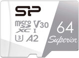 Флеш карта microSDXC 64GB Silicon Power SP064GBSTXDA2V20SP Superior + adapter&nbsp;<img style='position: relative;margin:0' src='/image/only_to_order_edit.gif' alt='На заказ' title='На заказ' />