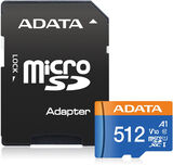ADATA
Флеш карта microSDXC 512GB A-Data AUSDX512GUICL10A1-RA1 Premier Pro + adapter