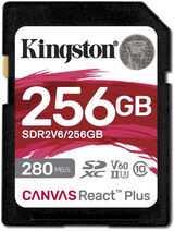 Флеш карта SDXC 256GB Kingston SDR2V6/ 256GB Canvas React Plus w/ o adapter SDR2V6/256GB