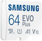 Флеш карта microSDXC 64GB Samsung MB-MC64SA EVO Plus + adapter Флеш карта microSDXC 64GB Samsung MB-MC64SA EVO Plus + adapter