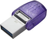 Флеш Диск Kingston 128Gb DataTraveler microDuo 3C DTDUO3CG3/ 128GB USB3.0 фиолетовый DTDUO3CG3/128GB