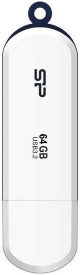 Флеш Диск Silicon Power 64Gb Blaze B32 SP064GBUF3B32V1W USB3.0 белый/ синий&nbsp;<img style='position: relative;margin:0' src='/image/only_to_order_edit.gif' alt='На заказ' title='На заказ' />