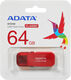 ADATA
Флеш Диск A-Data 64GB UV240 AUV240-64G-RRD USB2.0 красный