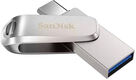 Флеш Диск Sandisk 1TB Ultra Dual Drive Luxe SDDDC4-1T00-G46 USB3.1 серебристый