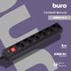 Сетевой фильтр Buro 600SH-5-B 5м (6 розеток) черный (коробка) Сетевой фильтр Buro 600SH-5-B 5м (6 розеток) черный (коробка)