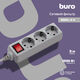 Сетевой фильтр Buro 300SL-3-G 3м (3 розетки) серый (пакет ПЭ) Сетевой фильтр Buro 300SL-3-G 3м (3 розетки) серый (пакет ПЭ)