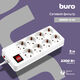 Сетевой фильтр Buro 800SH-3-W 3м (8 розеток) белый (коробка) Сетевой фильтр Buro 800SH-3-W 3м (8 розеток) белый (коробка)