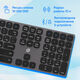 Oklick
Клавиатура Оклик K867W серый/черный USB беспроводная BT/Radio slim Multimedia (2002130)