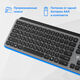 Oklick
Клавиатура Оклик K859W серый/черный USB беспроводная slim Multimedia (2002136)