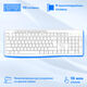 Oklick
Клавиатура + мышь Оклик S650 клав:белый мышь:белый USB Multimedia (1875257)