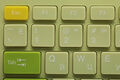 Клавиатура + мышь Acer OCC205 клав:зеленый/желтый мышь:зеленый/желтый USB беспроводная slim Multimedia (ZL.ACCEE.00E)