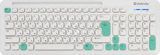 Клавиатура + мышь Defender Cerrato C-978 клав:белый мышь:белый/голубой USB беспроводная Multimedia (45978) Клавиатура + мышь Defender Cerrato C-978 клав:белый мышь:белый/голубой USB беспроводная Multimedia (45978)