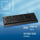 Oklick
Клавиатура Оклик 115M черный USB (подставка для запястий) (1678098)