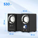 Oklick
Колонки Оклик OK-116 2.0 черный 6Вт