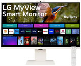Монитор LG 31.5" MyView 32SR85U-W белый IPS LED 16:9 HDMI M/ M Cam матовая HAS 400cd 178гр/ 178гр 3840x2160 60Hz 4K USB 7.7кг 32SR85U-W.ARUZ