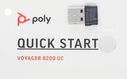 Наушники с микрофоном Poly B8200 черный мониторные BT оголовье (208769-01)