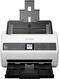 Сканер планшетный/протяжный Epson WorkForce DS-730N (B11B259401/B11B259502) A4 белый