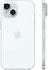 Смартфон Apple A3090 iPhone 15 128Gb голубой моноблок 3G 4G 1Sim 6.1