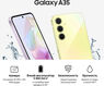 Смартфон Samsung SM-A356E Galaxy A35 5G 128Gb 8Gb желтый моноблок 3G 4G 2Sim 6.6