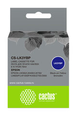 Картридж ленточный Cactus CS-LK3YBP LK-3YBP черный на желтом 9x9 для Epson LW300/ LW400/ LW700/ LW600P/ LW1000P/ K400/ Z700/ Z900