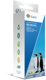 Чернила G&amp;G GG-T6734Y желтый 100мл для Epson L800