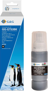 Чернила G&amp;G GG-GT53BK черный100мл для HP Ink Tank 110/ 115/ 116/ 118/ 310/ 315/ 316/ 318/ 319/ 515/ 615;Wireless 410/ 411/ 415/ 416/ 418/ 419;GT 5810/ 5820/ 5812/ 5822