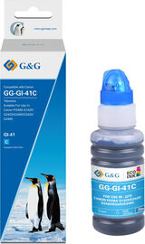 Чернила G&amp;G GG-GI-41C голубой 140мл для Canon PIXMA G1420/ G2420/ G2460/ G3420/ G3460