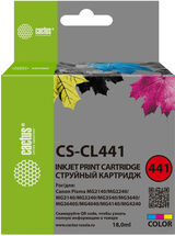 Картридж струйный Cactus CS-CL441 CL-441 многоцветный (18мл) для Canon PIXMA MG2140/ MG3140