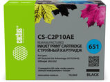 Картридж струйный Cactus CS-C2P10AE № 651 черный (18мл) для HP 5575/ 5645;Officejet 202/ 252