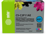 Картридж струйный Cactus CS-C2P11AE № 651 многоцветный (18мл) для HP 5575/ 5645 OJ 202/ 252