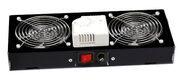 Модуль вентиляторный Lande (LN-FAN-THM-2FWM-BL) 2 вент. с термостатом черный (упак.:1шт)